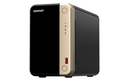 Unidad Almacenamiento NAS QNAP CPU Celeron N5095 Quad Core 2.9GHz 8GB RAM RJ45 2.5GbE 2 Bahias 3.5 Linux Sin Discos