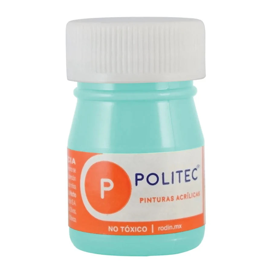 Pintura Acrilica Politec Verde Palido 20 ml No 333 caja c/12 piezas
