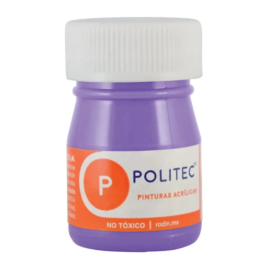 Pintura Acrilica Politec Morado 20 ml No 334 caja c/12 