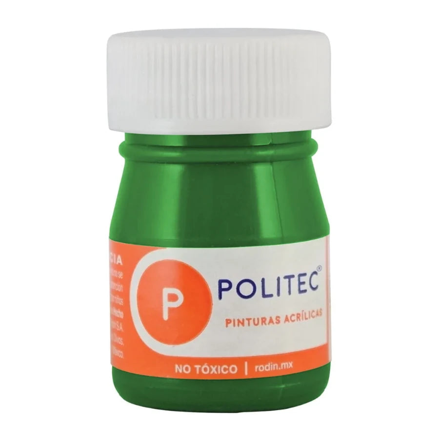 Pintura Acrilica Politec Verde Olivo 20ml No 336 caja c/12 piezas