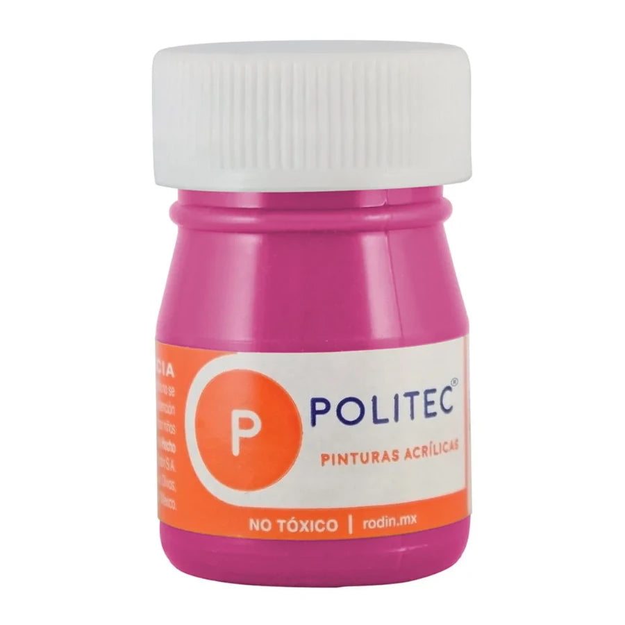 Pintura Acrilica Politec Rosa Mex. 20 ml No 337 caja c/12 piezas
