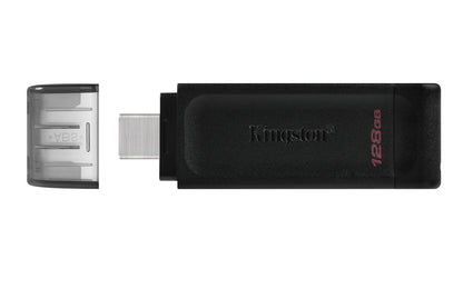 Memoria USB Kingston DataTraveler 70 128GB USB-C Color Negro