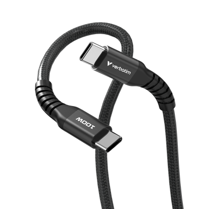 Cable Magnético Verbatim Compacto 100W 12cm Color Negro