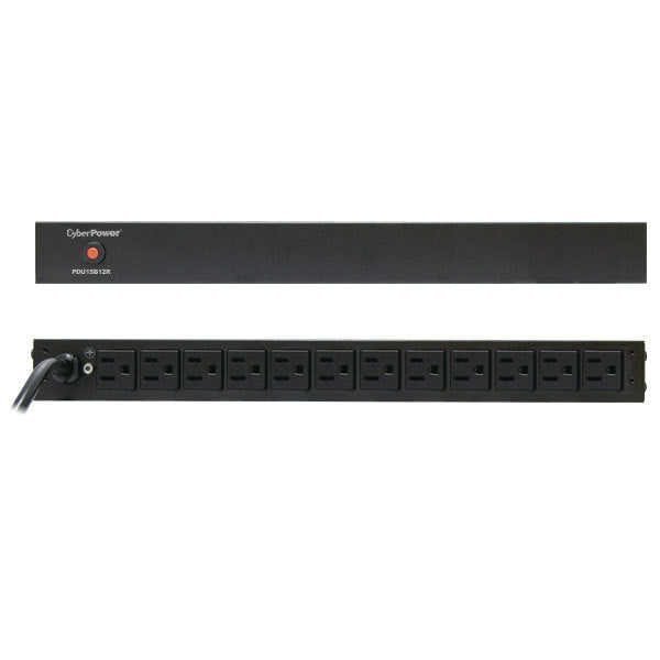 PDU Cyberpower Básico 15A/1U/120V NEMA 5-15P/12 NEMA 5-15R