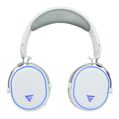 Diadema Game Factor HSB600 Gaming Inalámbrica RGB Triple Conectividad Micrófono Removible Surround 7.1 Color Blanco