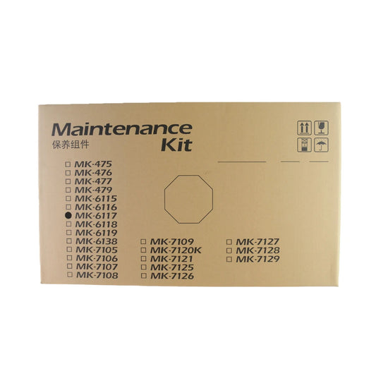 Kit de Mantenimiento Kyocera MK 6117 de 300K impresiones para M4125idn Cilindro Revelador Fusor  Unidad de Transferencia  Rodillos de Alimentacion