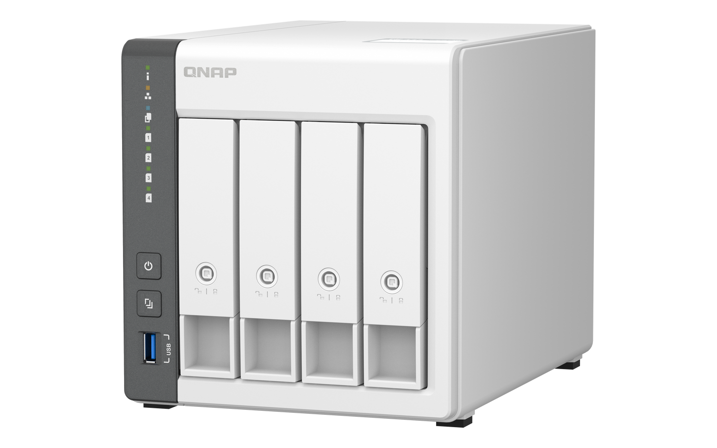Unidad Almacenamiento NAS QNAP CPU ARM Cortex A55 Quad Core 2.0GHz 4GB RAM RJ45 2.5GbE 4 Bahias 3.5 Hasta 22TB Linux S/D