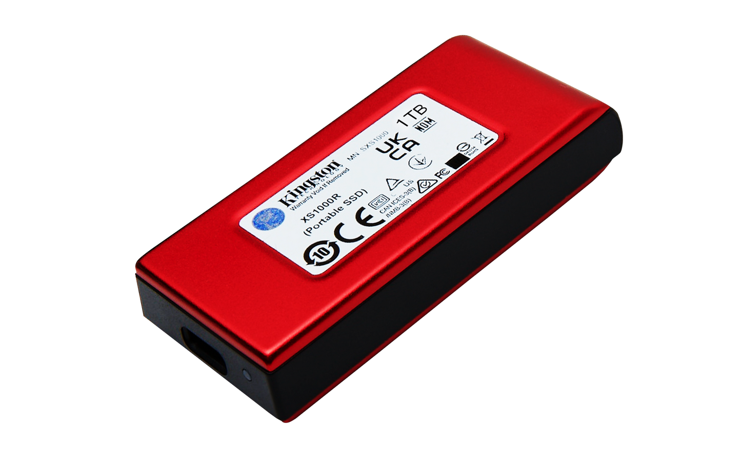 Unidad de Estado Solido SSD Externo Kingston XS1000 1TB USB Color Rojo