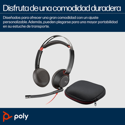 AURICULARES POLYCOM BW 5220 USB-C HS 3.5mmP +USB-C/A