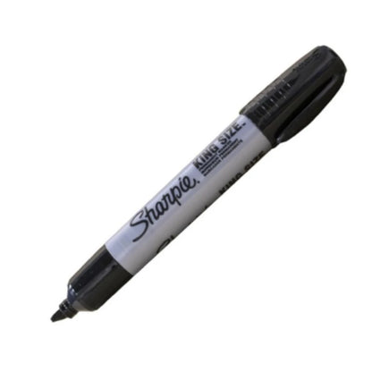 Marcador Permanente Sharpie King Size Negro Punta Cincel C/12 Pzas