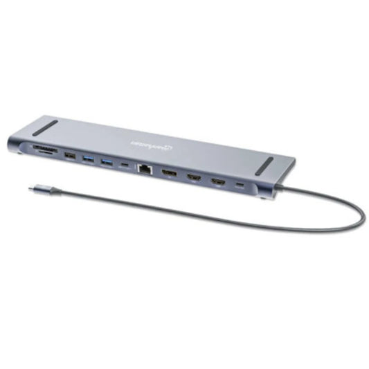 Docking Manhattan USB C 12 ptos HDMIx2 DP USB C PD USB Ax3 RJ45  SD Audio