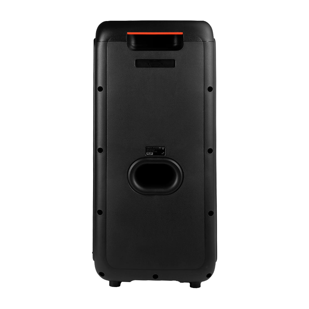BAFLE VORAGO KSP-503 NEGRO 2X8" 2X30WATTS RMS TECNOLOGIA DSP / USB / MSD/ 3.5MM /  RECARGABLE / TWS BT 5HRS CARGA USB TIPO C / MICROFONO INALAMBRICO