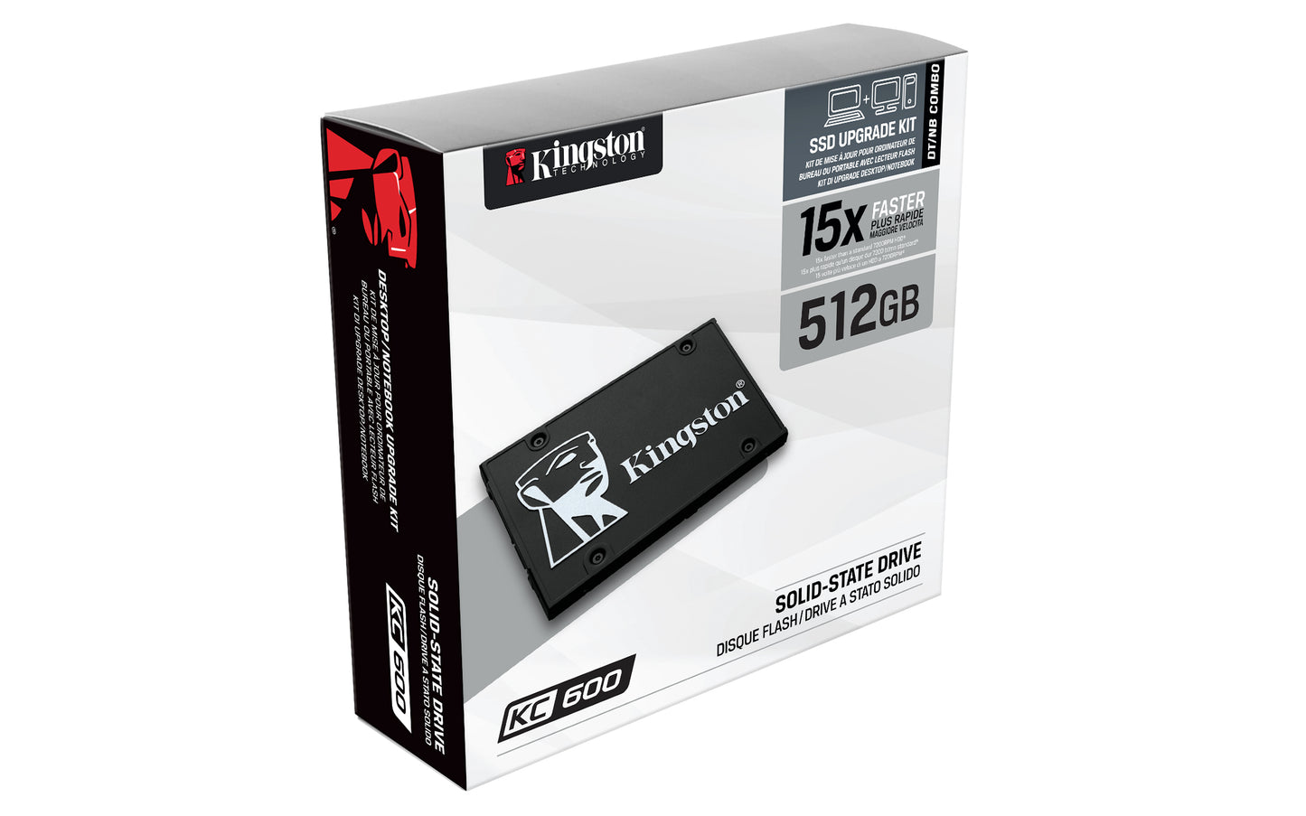 Unidad de Estado Sólido SSD Kingston 512 GB SKC600 SATA3 2.5"