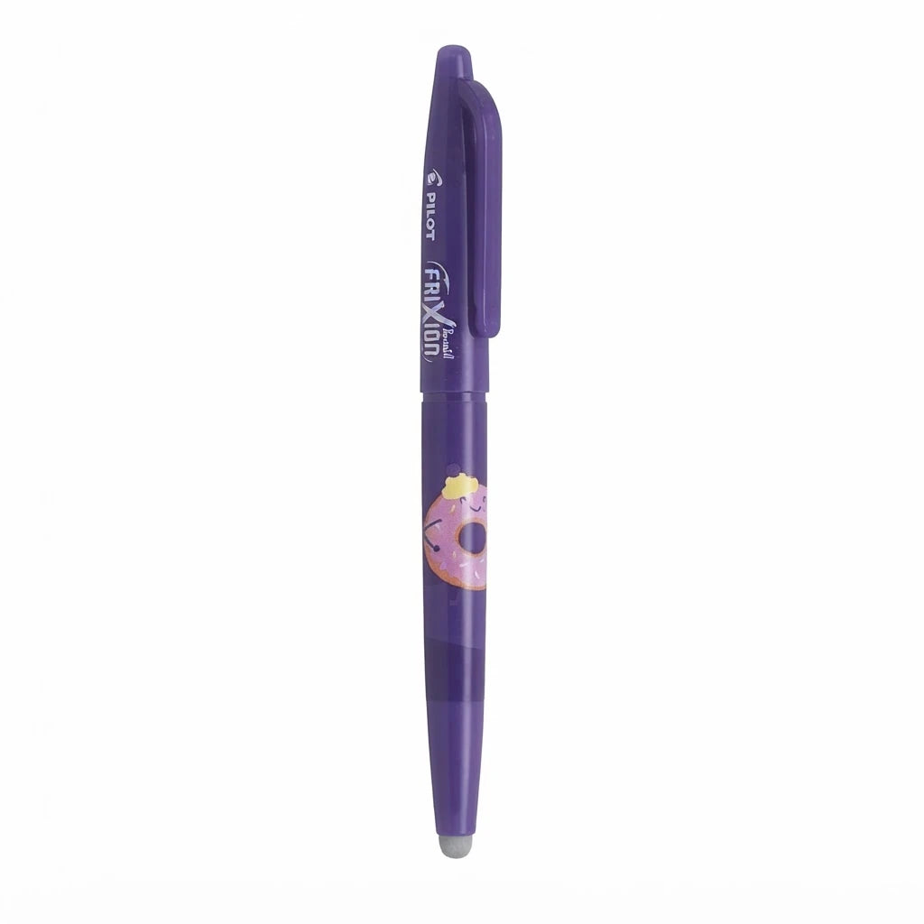 Bolígrafo Pilot Frixion Ball Sweet Paradise Morado/Cocoa Tinta Azul C/12 Pzas
