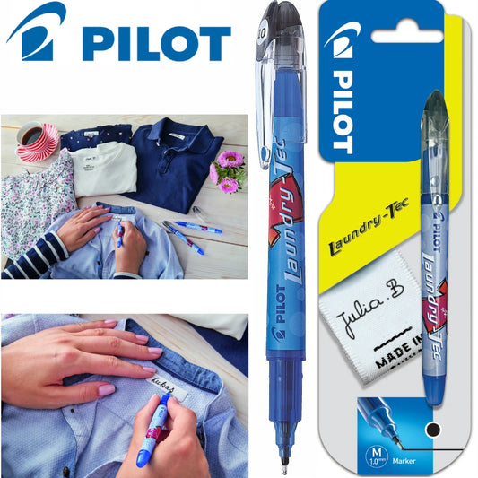 Marcador Pilot TEXTIL Laundry-Tec tinta permanente e impermeable C/12 Pzas