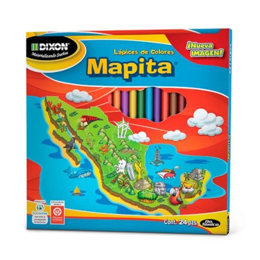 Colores Dixon 1930 Mapita Largos C/12