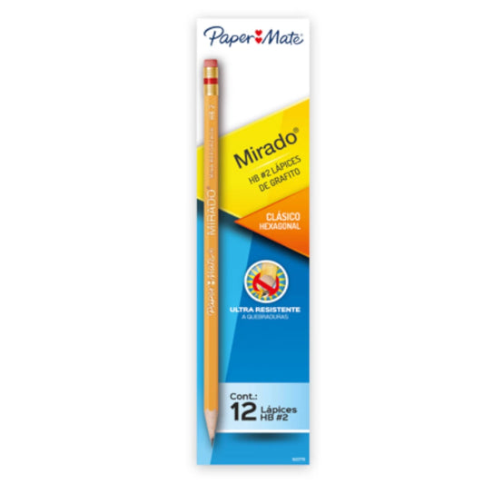 Lapiz Mirado Papermatte #2 caja c/12 piezas