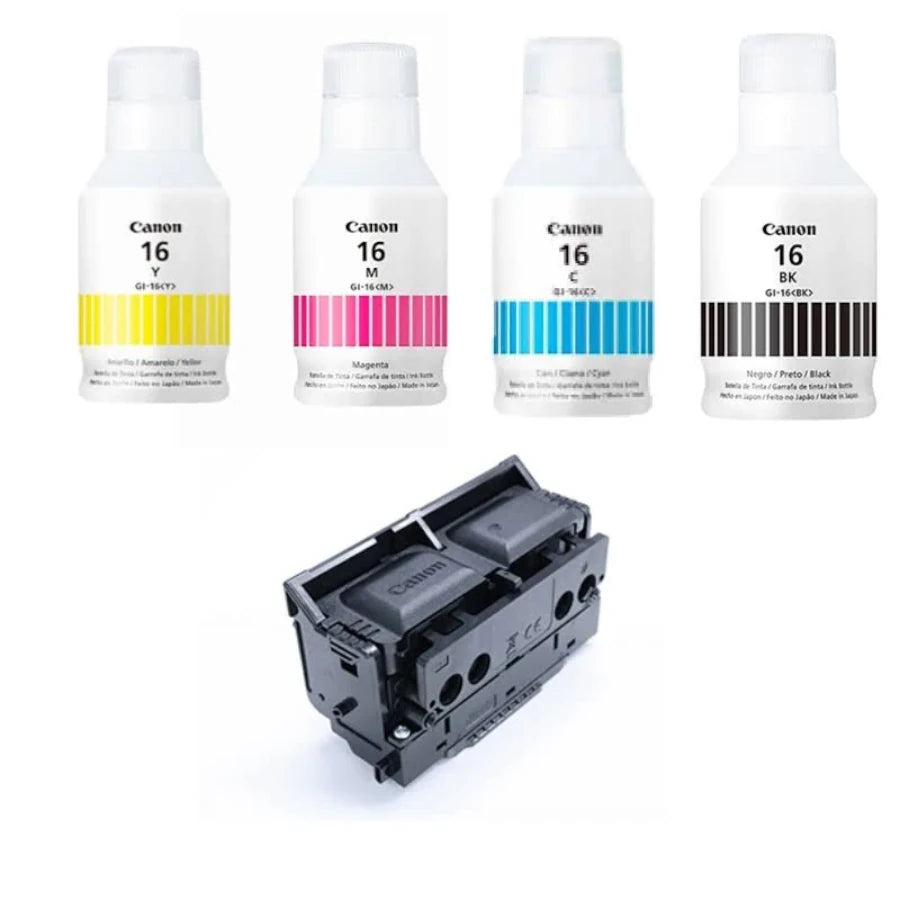 Cabezal PH-S + Kit de Tintas GI-16 (BK C M Y) para Serie Maxify GX Canon