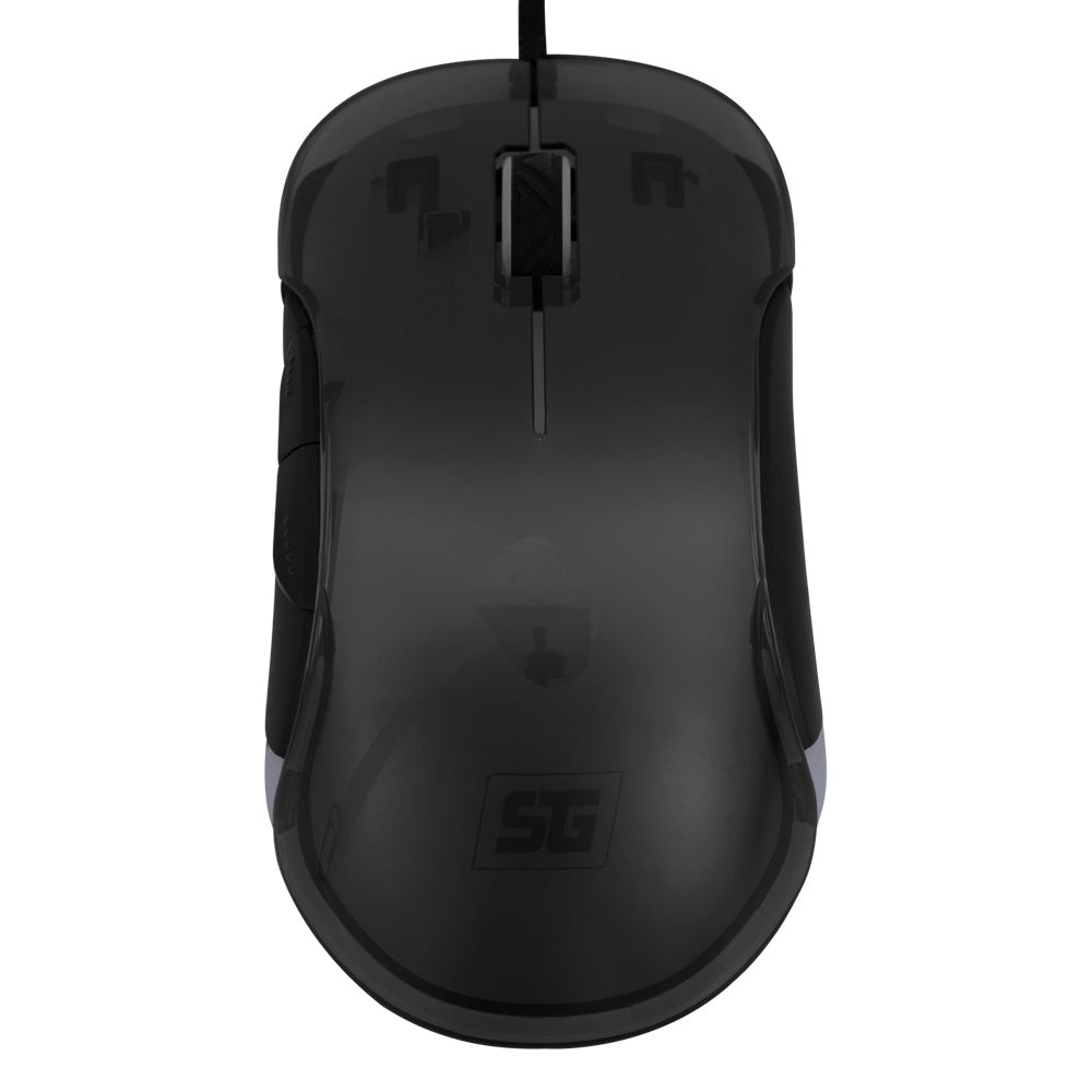 MOUSE VORAGO START THE GAME MO-505 ALAMBRICO RGB NEON HASTA 7.200 DPIS USB TRASPARENTE