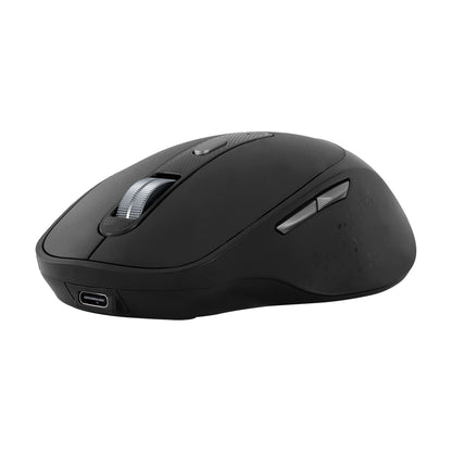 MOUSE VORAGO MO-450 INALAMBRICO Y BLUETOOTH RECARGABLE TIPO C NEGRO