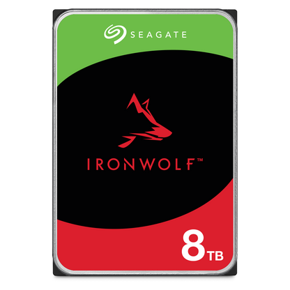 Disco Duro Seagate IronWolf 8TB 3.5" 7200RPM SATA lll 6Gbit/s Caché 64MB 1-8 Bahías para NAS