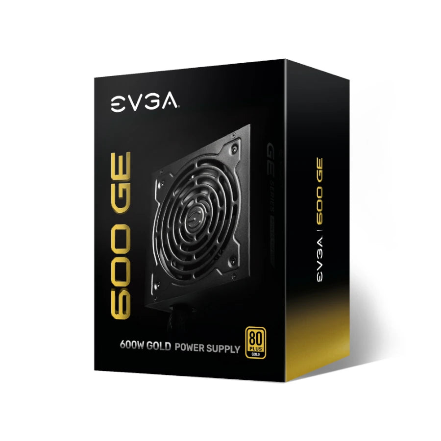 Fuente de Poder EVGA GE 600W 80 Plus Gold ATX 12V Eco Mode 24 pin Fan 120mm Negro