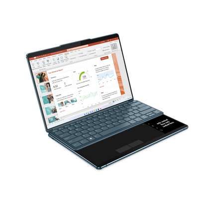 Laptop Lenovo Idea Yoga Book 9 13IRU8 13.3 Touch 2.8K Intel Core i7-1355U 1.70GHz 16GB 1TB SSD Windows 11 Home 64-bit Esp Turquesa