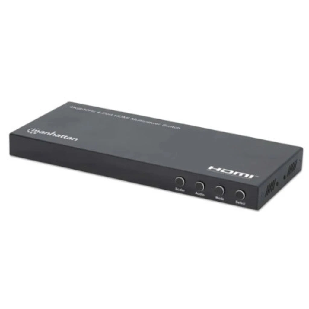 Switch multiviewer HDMI Manhattan de 4 puertos 4K