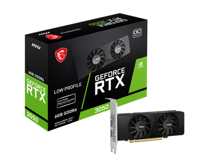 Tarjeta de Video MSI GeForce RTX 3050 LP 6G OC 6GB GDDR6