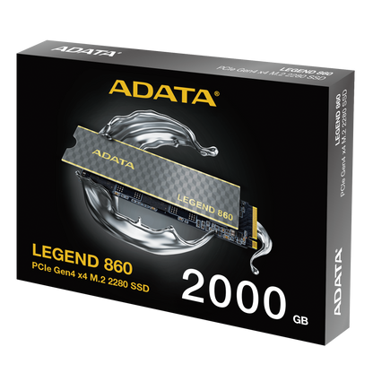 unidad de Estado Solido SSD Adata Legend 860 Nvme 2TB M.2 5000 MBS Escritura 6000 MBS Lectura PCI Express 4.0