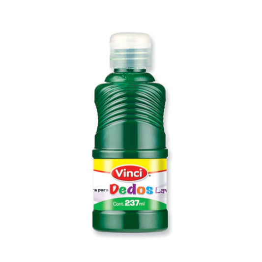Pintura para dedos lavable vinci 237 ml verde