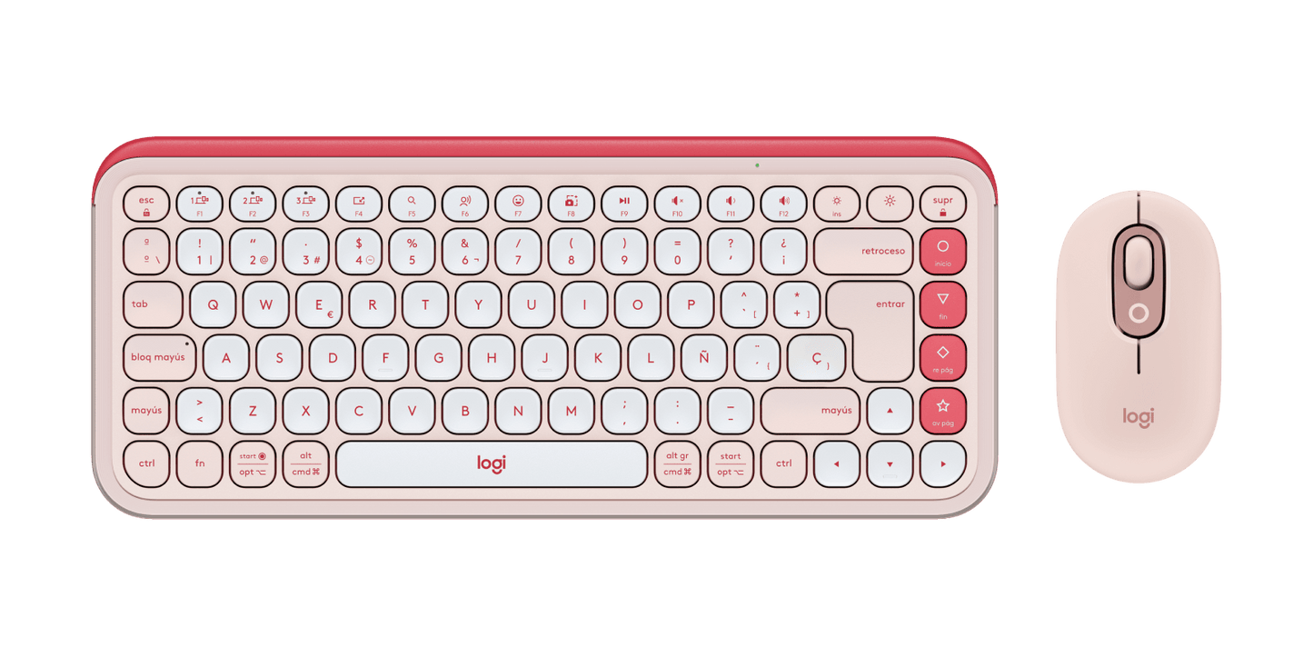 Teclado y Mouse Logitech Pop Icon Rosa