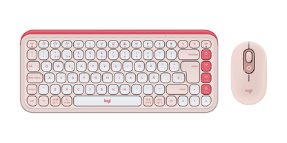 Teclado y Mouse Logitech Pop Icon Rosa