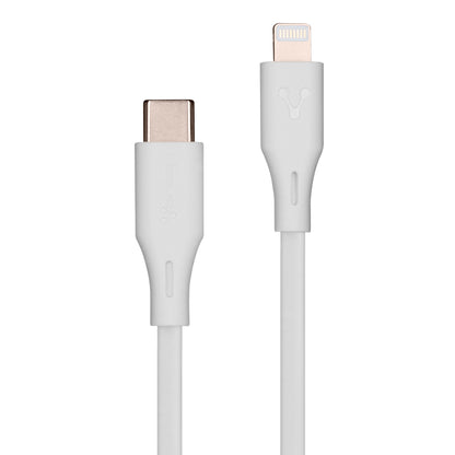 CABLE VORAGO CAB-CL01W TIPO C-  LIGHTNING 20W 1 METRO CARGA RAPIDA  BLANCO