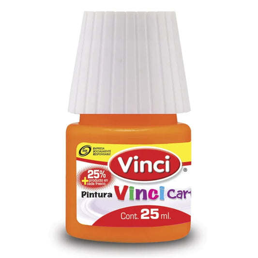 Pintura cartel vinci 25 ml amarillo medio - 51 caja c/10 piezas