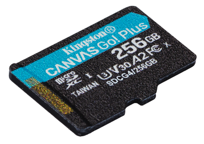 Memoria Micro SD Kingston Flash Canvas GO PLUS 256GB UHS-I CLASE 10 C/Adaptador