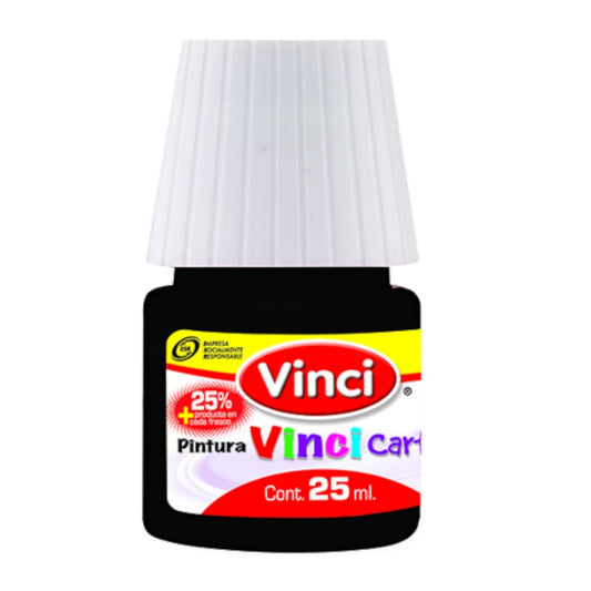 Pintura Vinci Cartel 20ml Negro Bujia-73