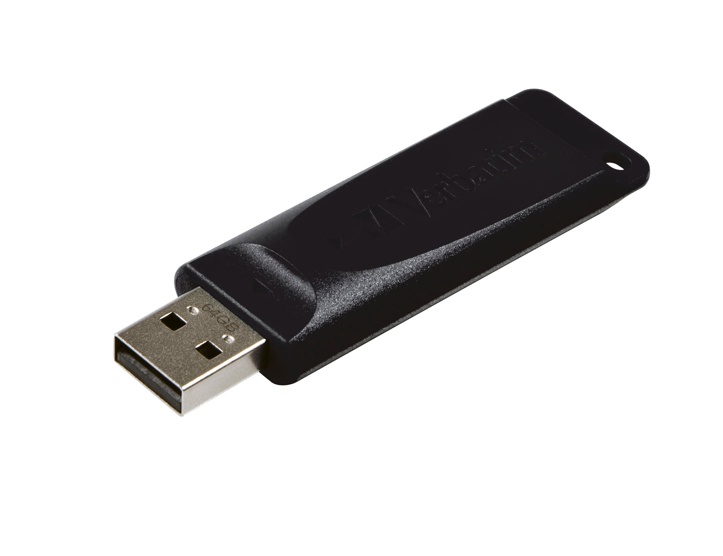 Memoria USB Verbatim 64GB 2.0 Slider Color Negro