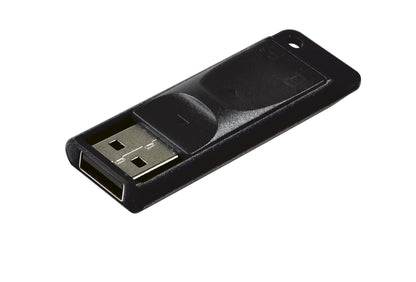 Memoria USB Verbatim 64GB 2.0 Slider Color Negro