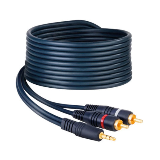 Cable Steren Home Theater Plug 3.5mm A 2 Plugs Rca 1.8m