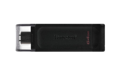 Memoria USB Kingston DataTraveler 70 64GB USB-C Color Negro