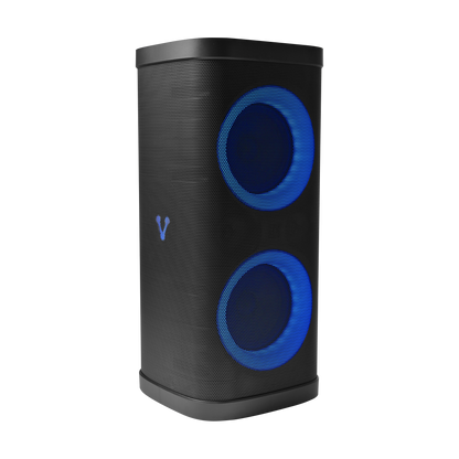 BAFLE VORAGO KSP-580 2x6.5 2x2.5 TWEEETER 40W RMS 3600mAh CIRCLE LED TWS MICROFONO USB / TF / AUX / BT