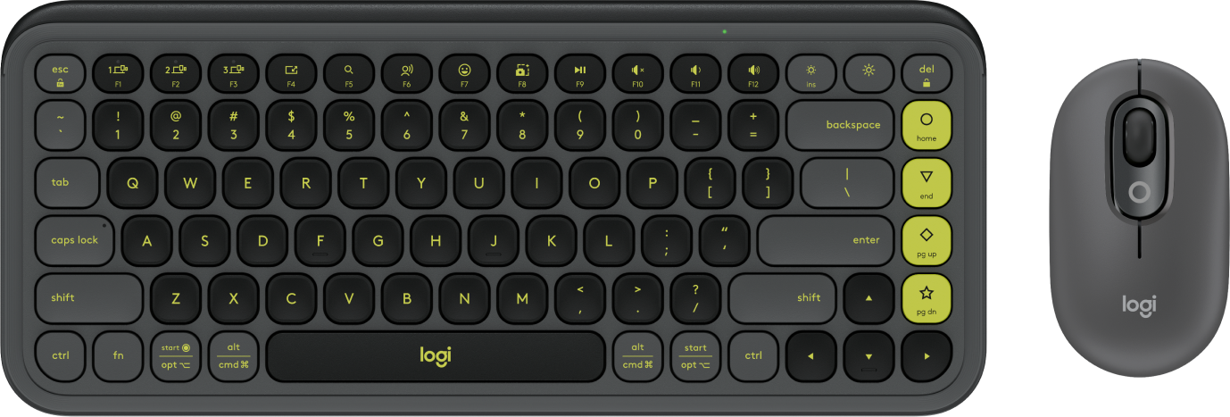 Teclado y Mouse Logitech Pop Icon Grafito