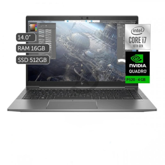 Workstation HP ZFirefly 14 G7 14" Intel Core i7 10510U Disco duro 512 GB Ram 16 GB
