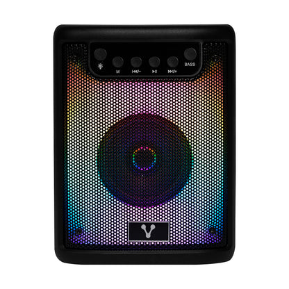 MINI BAFLE VORAGO KSP-180 NEGRO 3" 10WATTS RMS / RECARGABLE / TWS BT 4HRS CARGA USB TIPO C