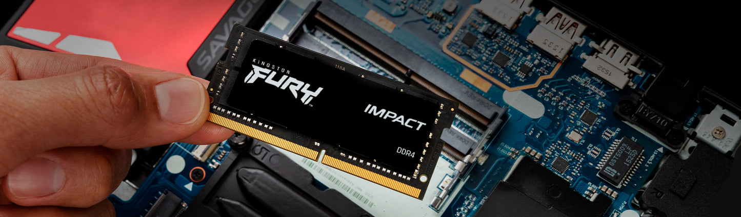 Memoria RAM Kingston DDR4 16 GB FURY Impact 3200MHz Non-ECC CL20 SO-DIMM XMP