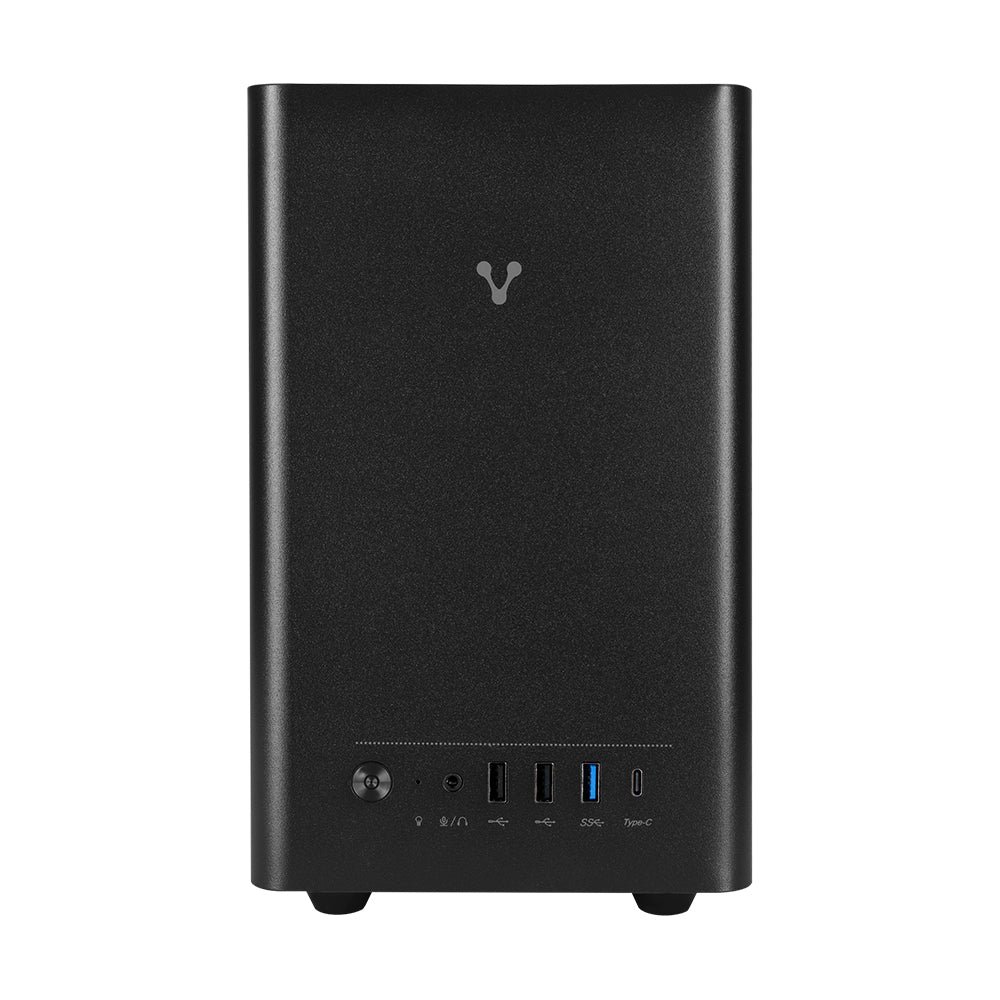 GABINETE VORAGO GAB-210 MINITORRE Micro ATX ITX 2xUSB 2.0 1xUSB 3.0 1xTIPO C 5OOW NEGRO
