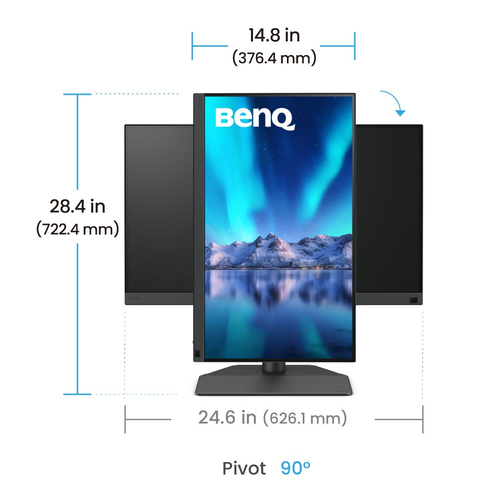Monitor BenQ SW242Q para fotografia 24.1 In  IPS  2560x1600