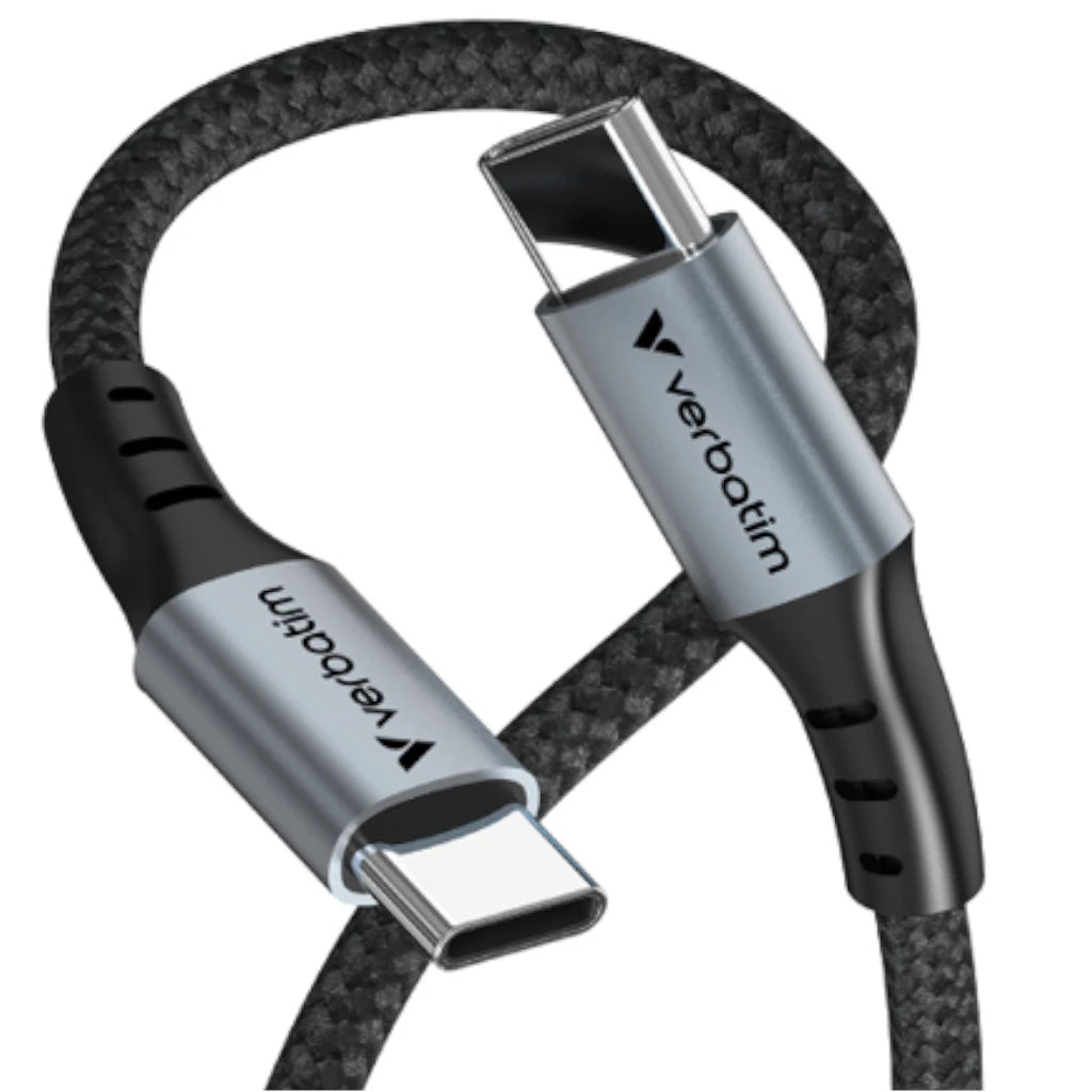 Cable Verbatim de carga y sincronización USB-C a USB-C 100 W -  120cm