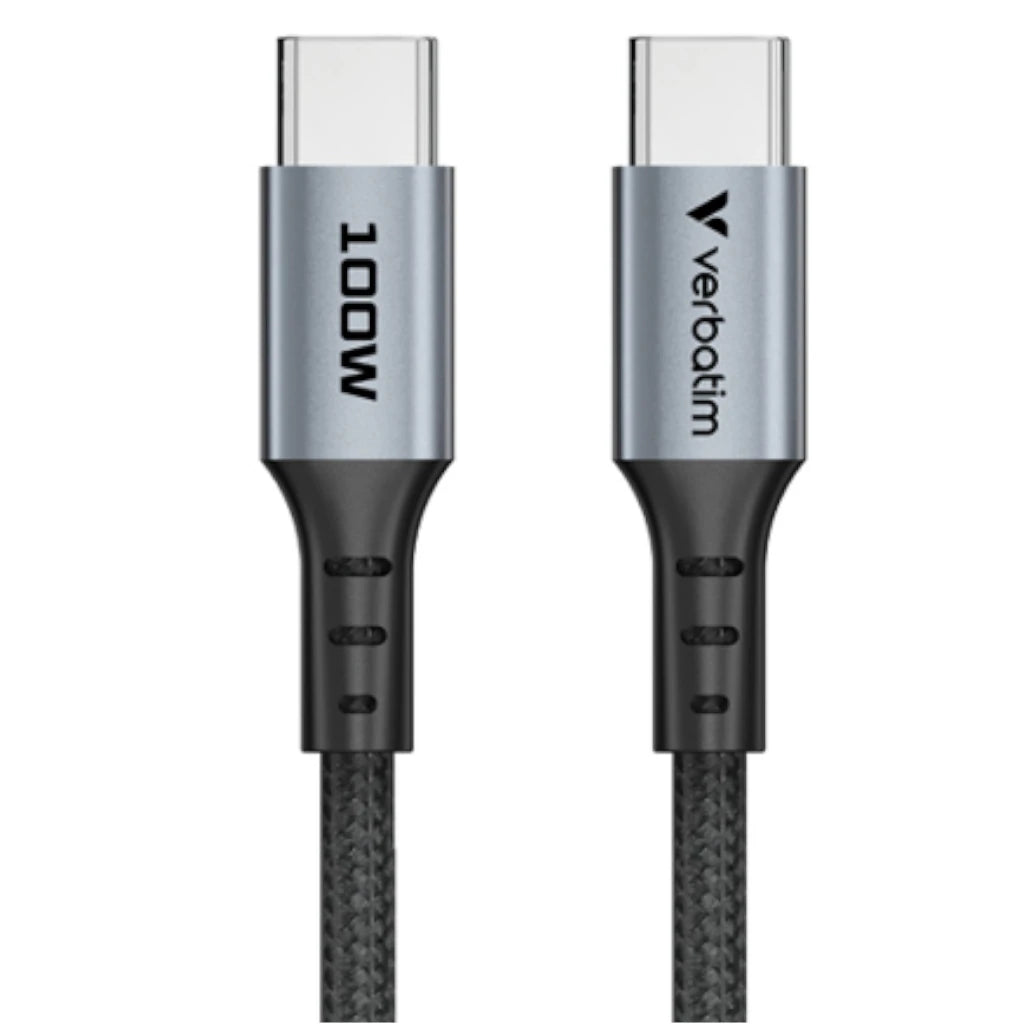 Cable Verbatim de carga y sincronización USB-C a USB-C 100 W -  120cm